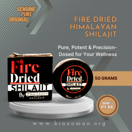 100% Pure | Binzaman’s Fire-Dried Himalayan Shilajit – 50g