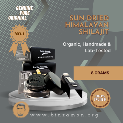 100% Pure | Binzaman’s Sun-Dried Himalayan Shilajit – 8g